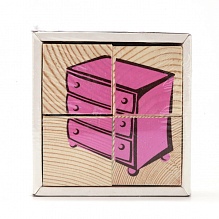 Кубики «Сложи рисунок. Мебель»