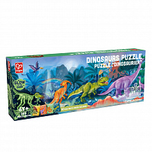 Пазл для детей "Динозавры", светящийся в темноте, 200 элементов, 150 см
