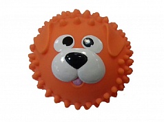 Мяч массажный "Собачка" оранжевая, 8,5 см 
