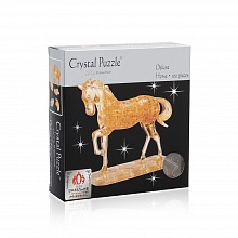 Кристаллический 3D-пазл "Лошадь золотая" (100 деталей)