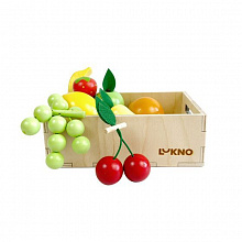 Набор игрушечных фруктов в ящике LUKNO